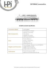 SD70MAC Locomotive for Sale